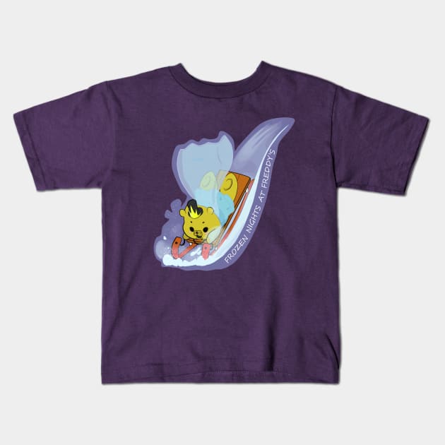 Frozen Nights At Freddy's Kids T-Shirt by lovelyladyartist